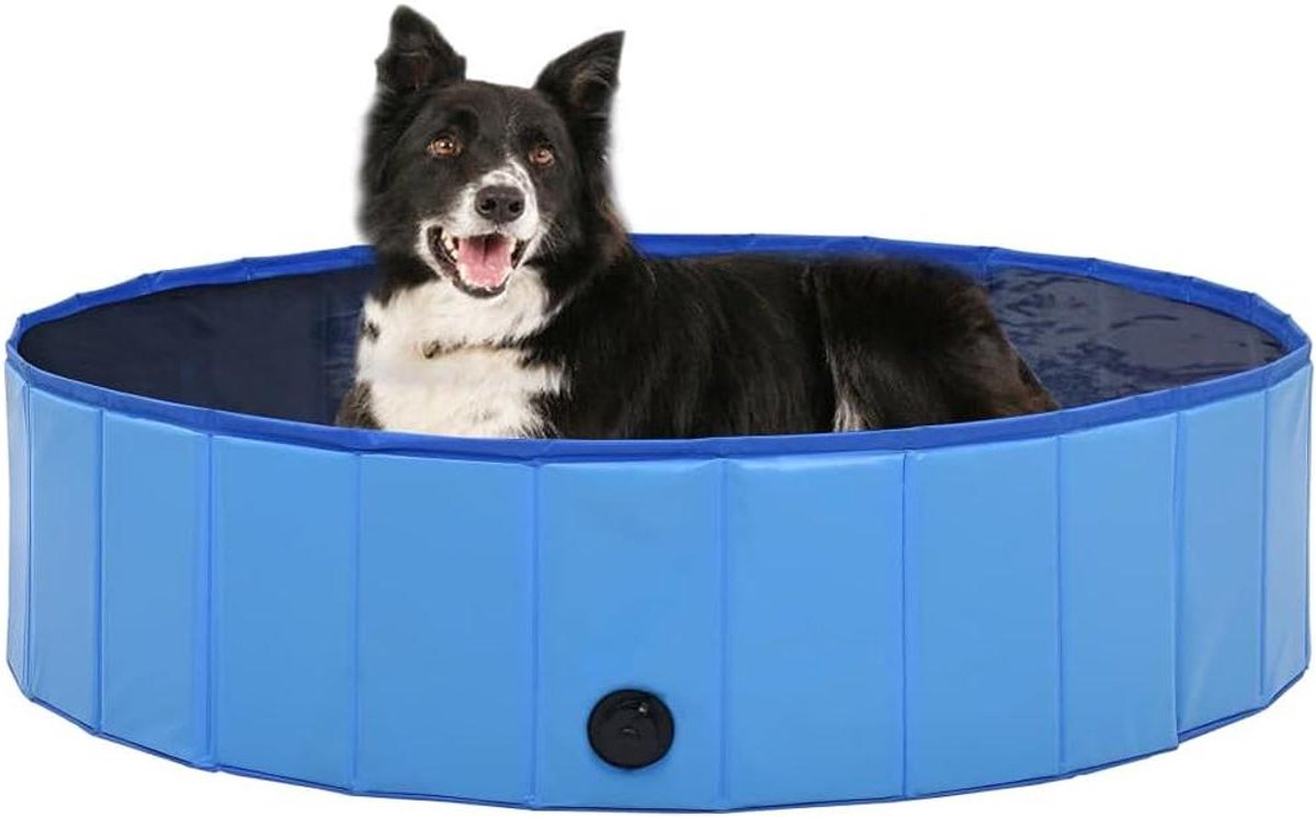 Hondenzwembad Opvouwbaar - Huisdierbad - Hond Afkoelen - Inklapbaar Ontwerp - 120x30 cm - Blauw