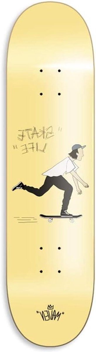 Compleet Skateboard Beginnersboard Buitensport 7 Lagen Esdoorn 80×20 cm #4