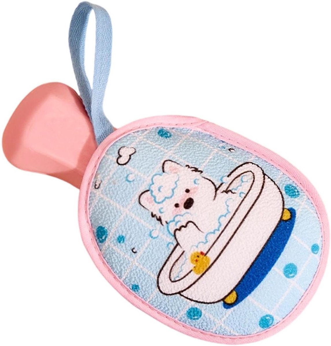 Zeepzakje Schuimnet - Douche Spons - Rijk Schuim Creëren - Dubbelzijdig Mesh - 15 x 12 cm - Grijs