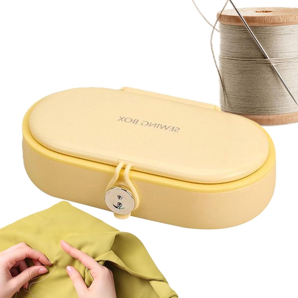 Draagbare Naaiset - Reparatie Kit - Snelle Kledingreparatie - Dubbellaags Opbergvak - 15 cm Lengte - Niet gespecificeerd