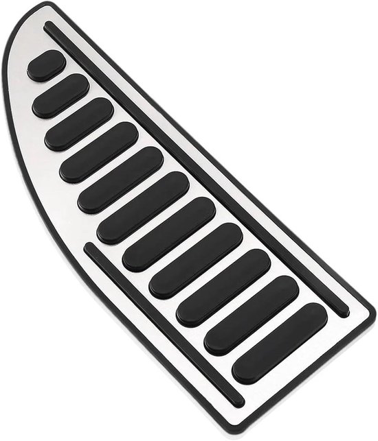 Pedaalhoezen Auto - Voetpedaal Covers - Verbeterde Grip - Antislip Rubber - 3 Stuks - Zilver Zwart — afbeelding 5