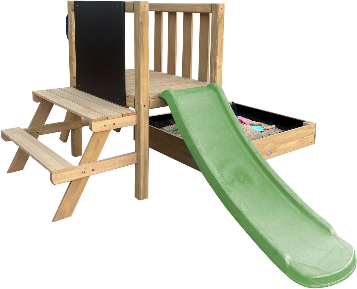 AXI Leah Mini Speeltoren met Zandbak en Picknicktafel – Grijze