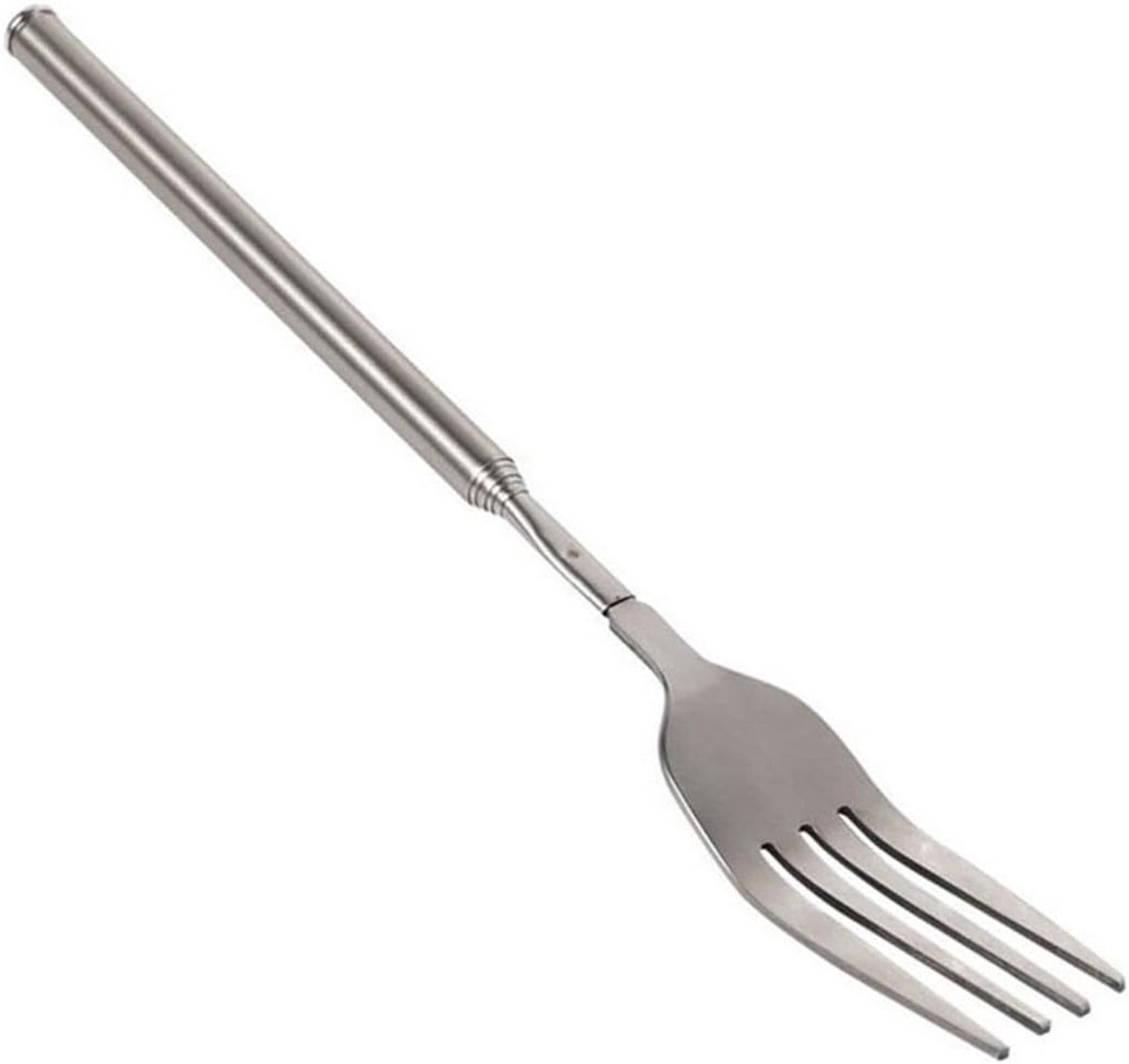Telescopische Vork 22-64 cm van RVS, Verlengbare Grill Vork met Lange Handgreep, Ideaal voor BBQ en Dessert