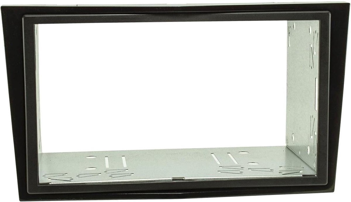 Inbouwframe Radio - Dashboardmontageframe - Auto-upgrade - Piano lak afwerking - 2 DIN - Zwart