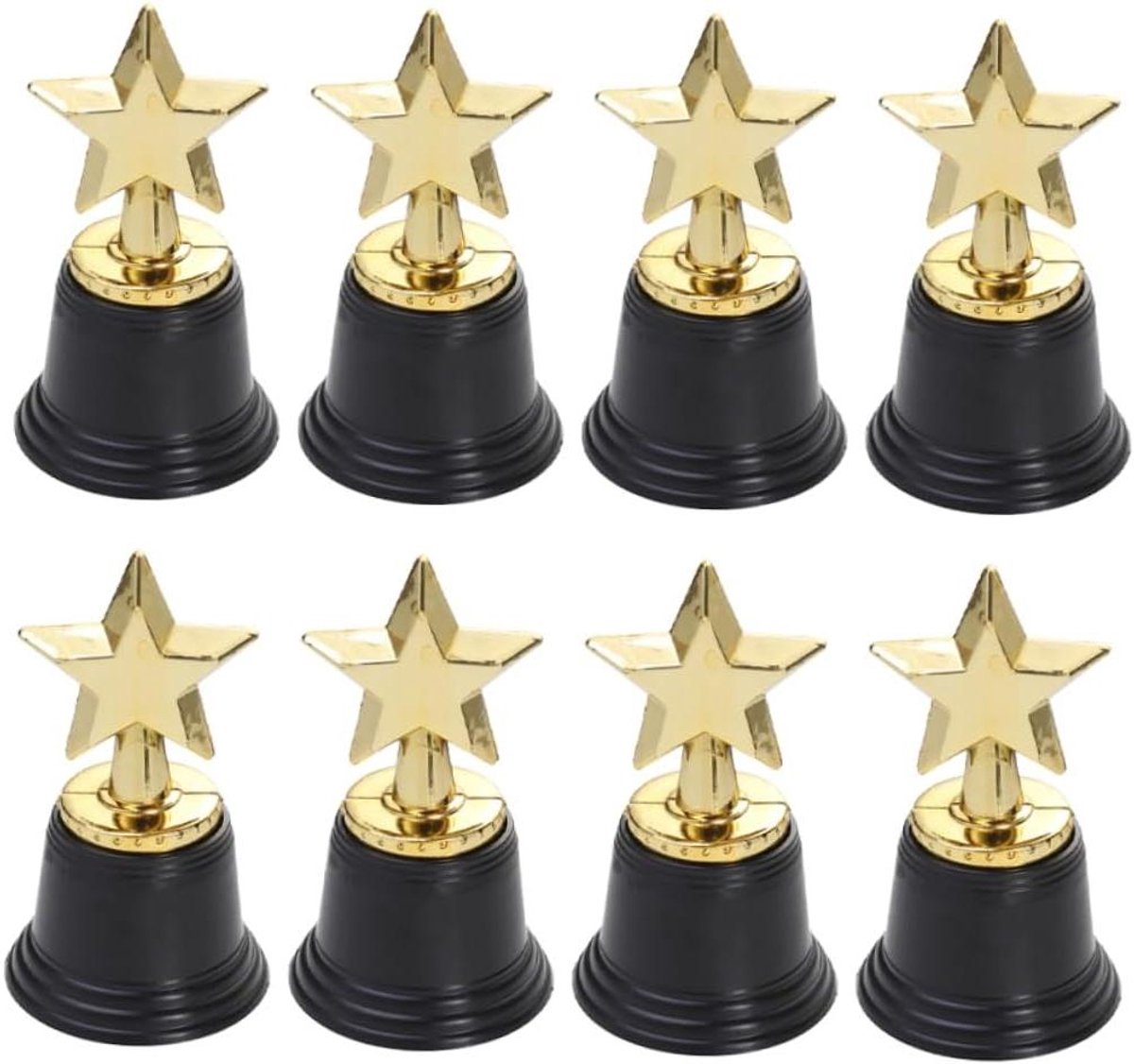 Trofee Bekers - Onderscheidingen - Prijsuitreiking - Set van 8 - 68 cm hoog - Goud