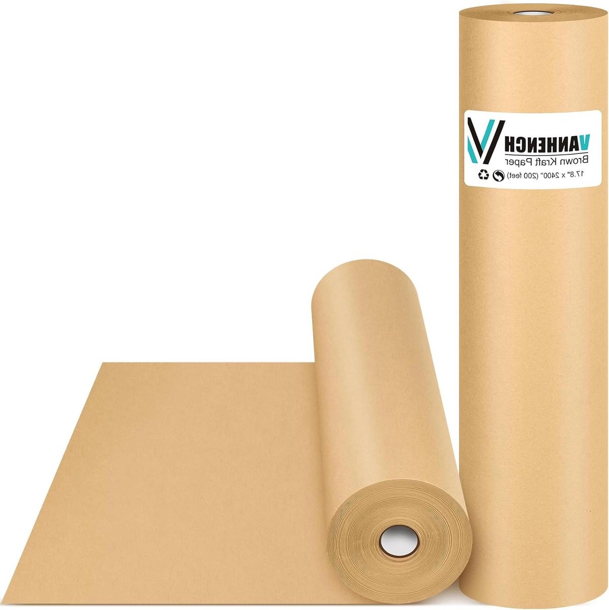 Bruin inpakpapier - Knutselpapier Kraft - Cadeaus Versieren - 100% Gerecycled Materiaal - 45 x 4500 cm - Bruin