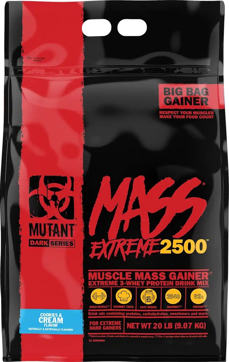 Mutant Mass XXTreme 2500 - 9070 g - Cookies & Cream