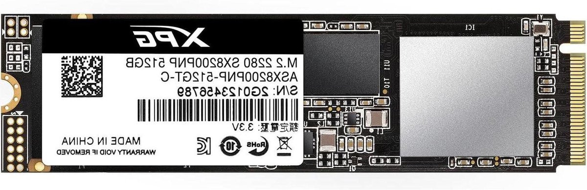 Interne SSD Schijf - Harde Schijf - Snelle Data Opslag - PCIe Gen3 x 4 Interface - 512GB - Zwart