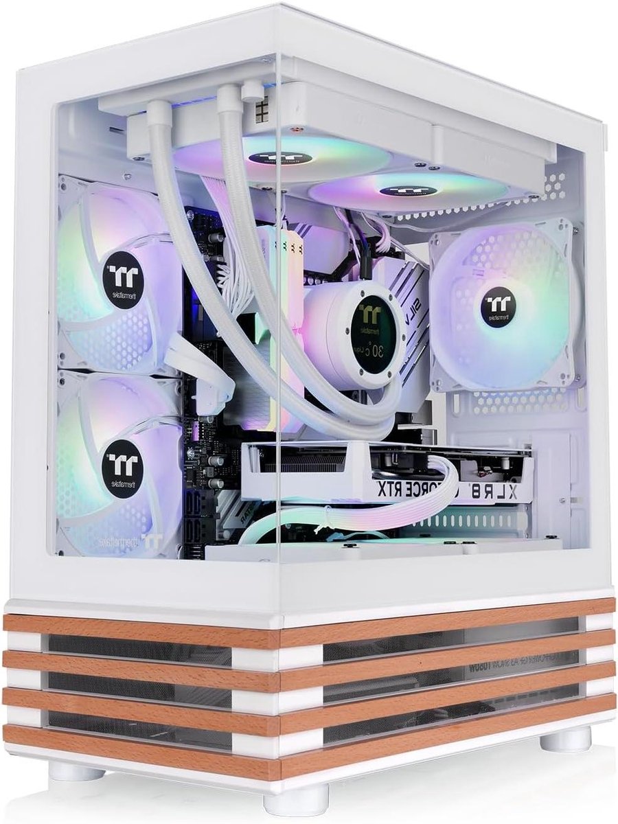 Computerbehuizing - Midi Tower - Componenten Beschermen - Gehard Glas Panelen - Micro ATX - Wit
