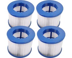 Opblaasbare filterpatronen Geschikt voor spa's, jacuzzi's en zwembaden; laminaire stromingsfilter. (4-pack)