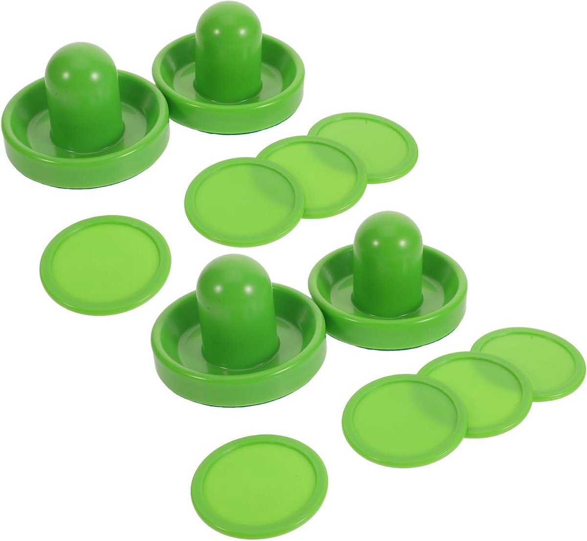 Airhockey Accessoires Set - Tafelhockey Onderdelen - Familie Spelplezier - Vervangbare Lintpads - 2 Sets - Lichtgroen