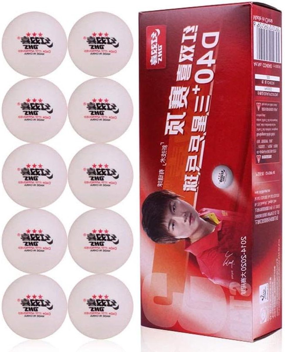 Tafeltennisballen - Pingpong ballen - Toernooi Spel - ITTF Goedgekeurd - 10 stuks - Wit