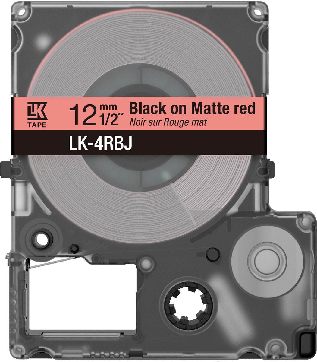 Epson LK-4RBJ Zwart, Rood