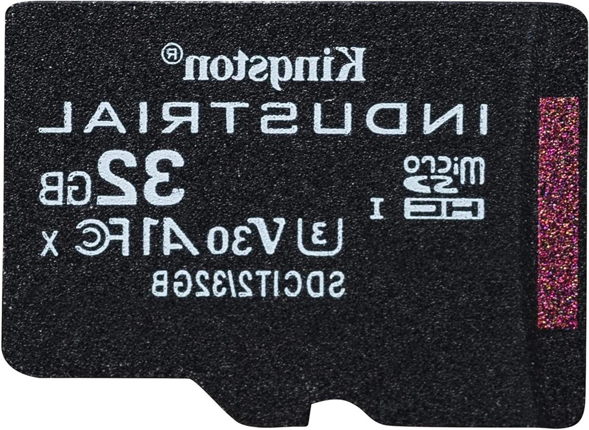 MicroSDHC Kaart - Opslagkaart - Industriële Opslag - Extreme Temperatuur Bestendig - 32GB - Zwart