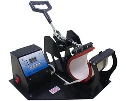 Mok Persmachine - Warmtepers Printer - Bedrukken van Bekers - Digitale Temperatuurregeling - 11oz - Zwart