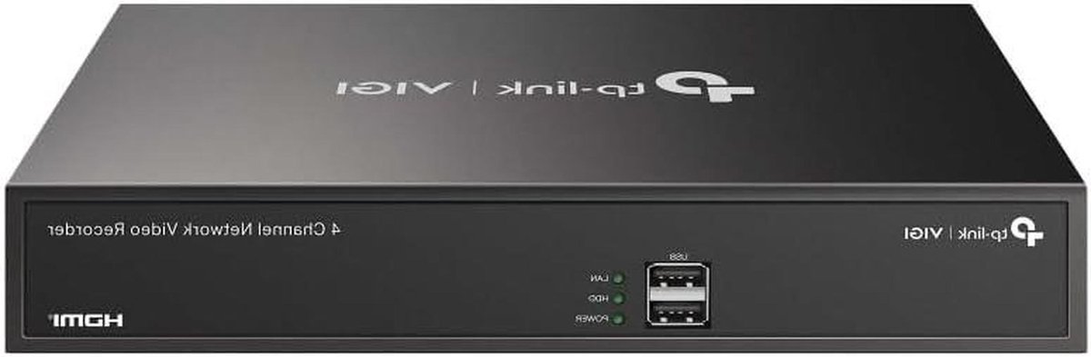 Netwerk Recorder - Bewakingssysteem - Beveiliging Thuis - 4 Kanaals Opname - 4K HDMI Uitvoer - Zwart