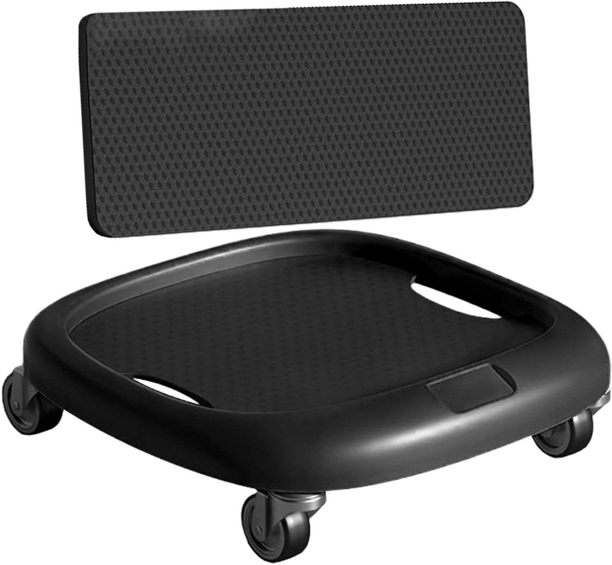 Oefenroller wielen - Buikspier trainer - Kerntraining thuis - 360 graden roterend - 28 cm wiel - Zwart