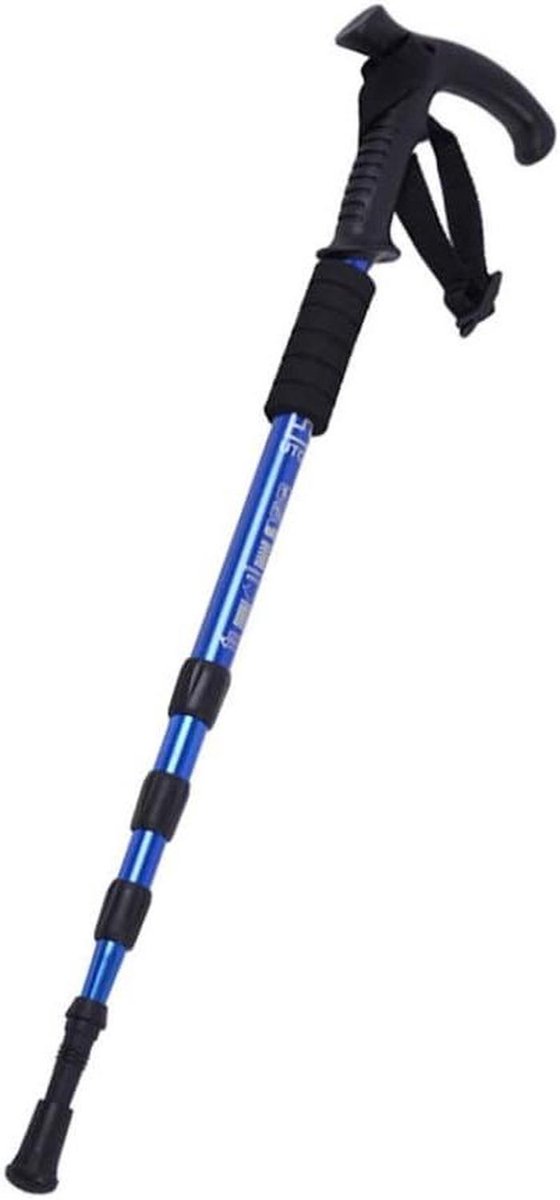 Wandelstokken - Trekking stokken - Outdoor activiteiten - Lichtgewicht aluminium - Verstelbaar 53-108 cm - Blauw