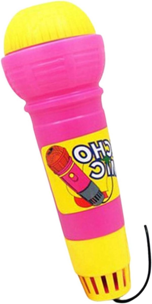 Speelgoed microfoon - Karaoke microfoon - Zingen met echo - Geen batterijen nodig - 23 x 20 x 8 cm