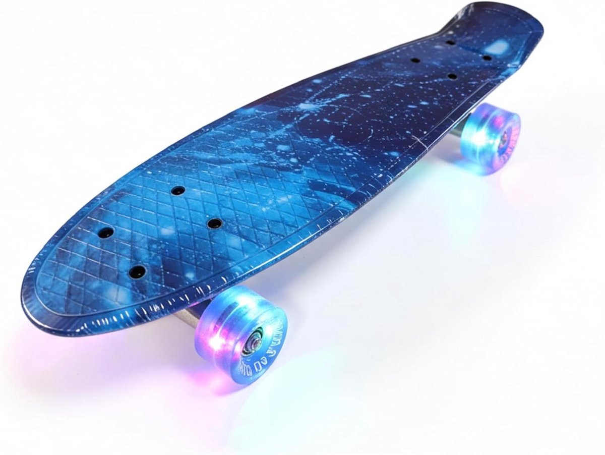 Kinder skateboard Beginners board Leren skateboarden Oplaadbare LED-wielen 56 x 145 cm