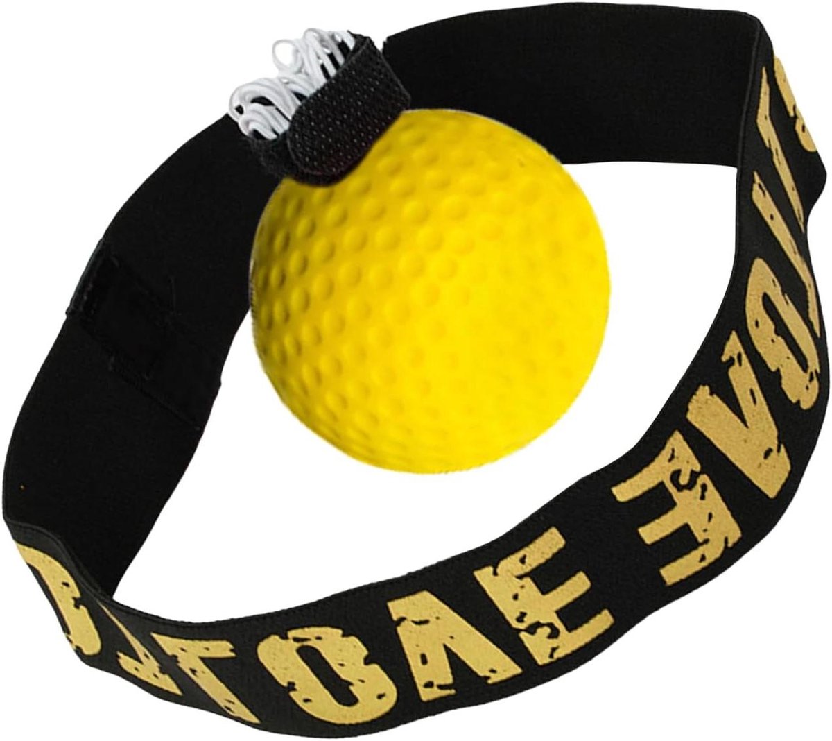 Boksreflexbal - Trainingsbal - Snelheidstraining - Verstelbare hoofdband - 10 cm - Oranje