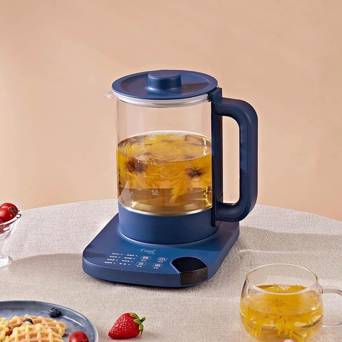 Glazen waterkoker - Temperatuurregeling - Dranken bereiden - Intelligent NTC-systeem - 15 liter - One Color