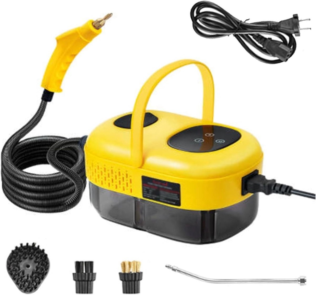 Draagbare Stoomreiniger - Handstomer - Dieptereiniging Huis - Snel Stoomklaar - 1.1L Tank - Geel
