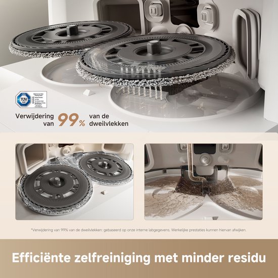 Dreame L10s Ultra Gen 3 Set – Robotstofzuiger met Dweil - 25.000 Pa Zuigkracht - Automatische Leeg- & Zelfreinigende Dweilfunctie - Custom Clean™ Technologie - Slimme zijborstels
