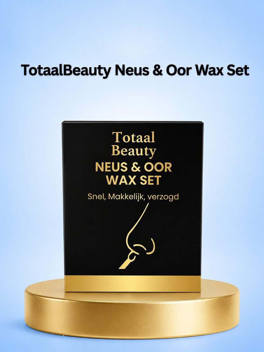 TotaalBeauty Neus & Oor Wax Set – Professionele Ontharingsset voor Neus- & Oorhaar – Snelle, Veilige & Effectieve Haarverwijdering – Langdurig Blij Resultaat – Voor een Verzorgde & Frisse Uitstraling