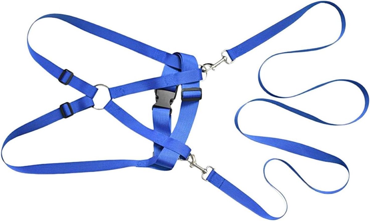 Kinderharnas - Leidkoord kinderen - Buitenactiviteiten - Verstelbare pasvorm - 200 cm lengte - Blauw