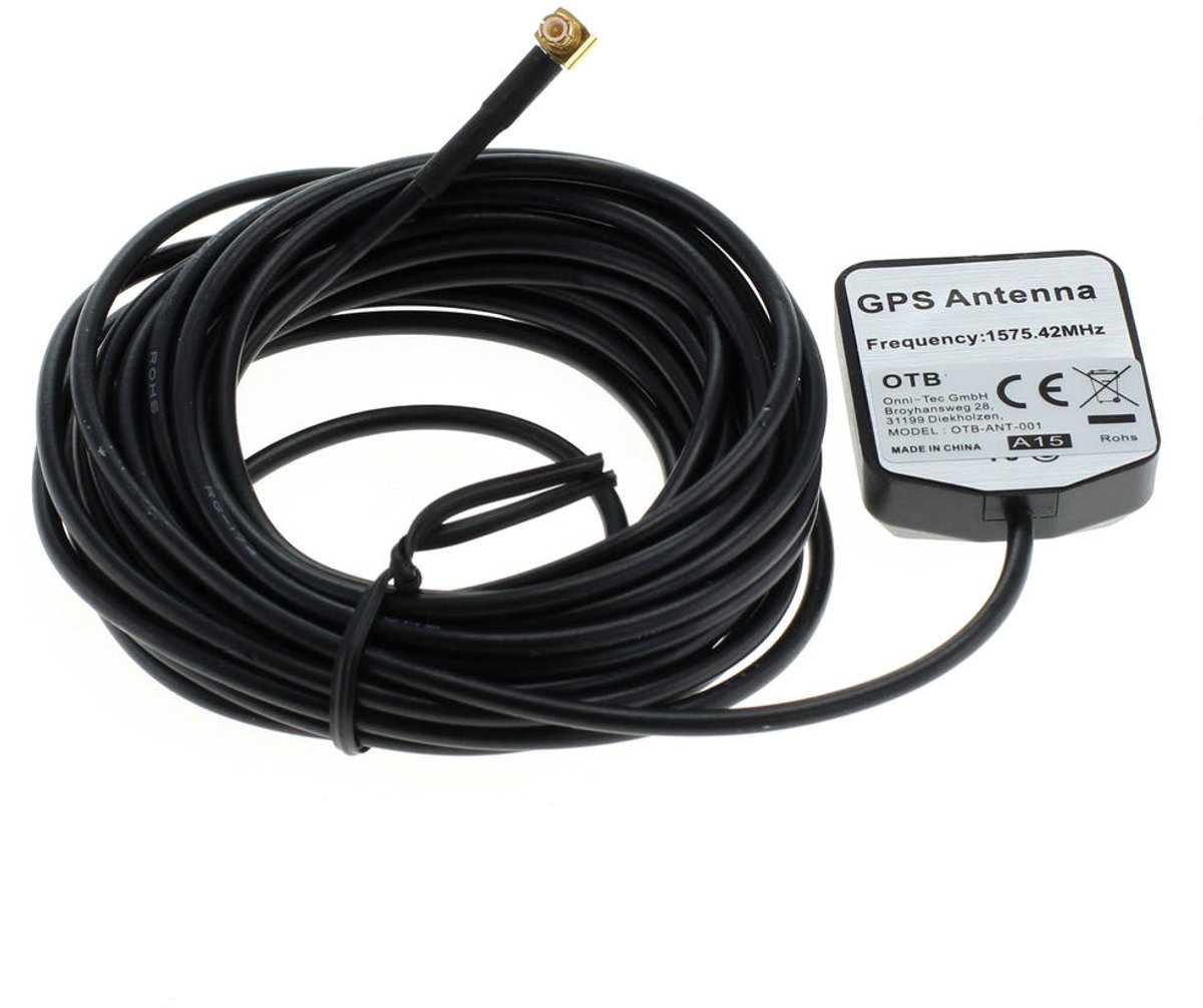 OTB GPS Antenne met haakse MCX en magneetvoet