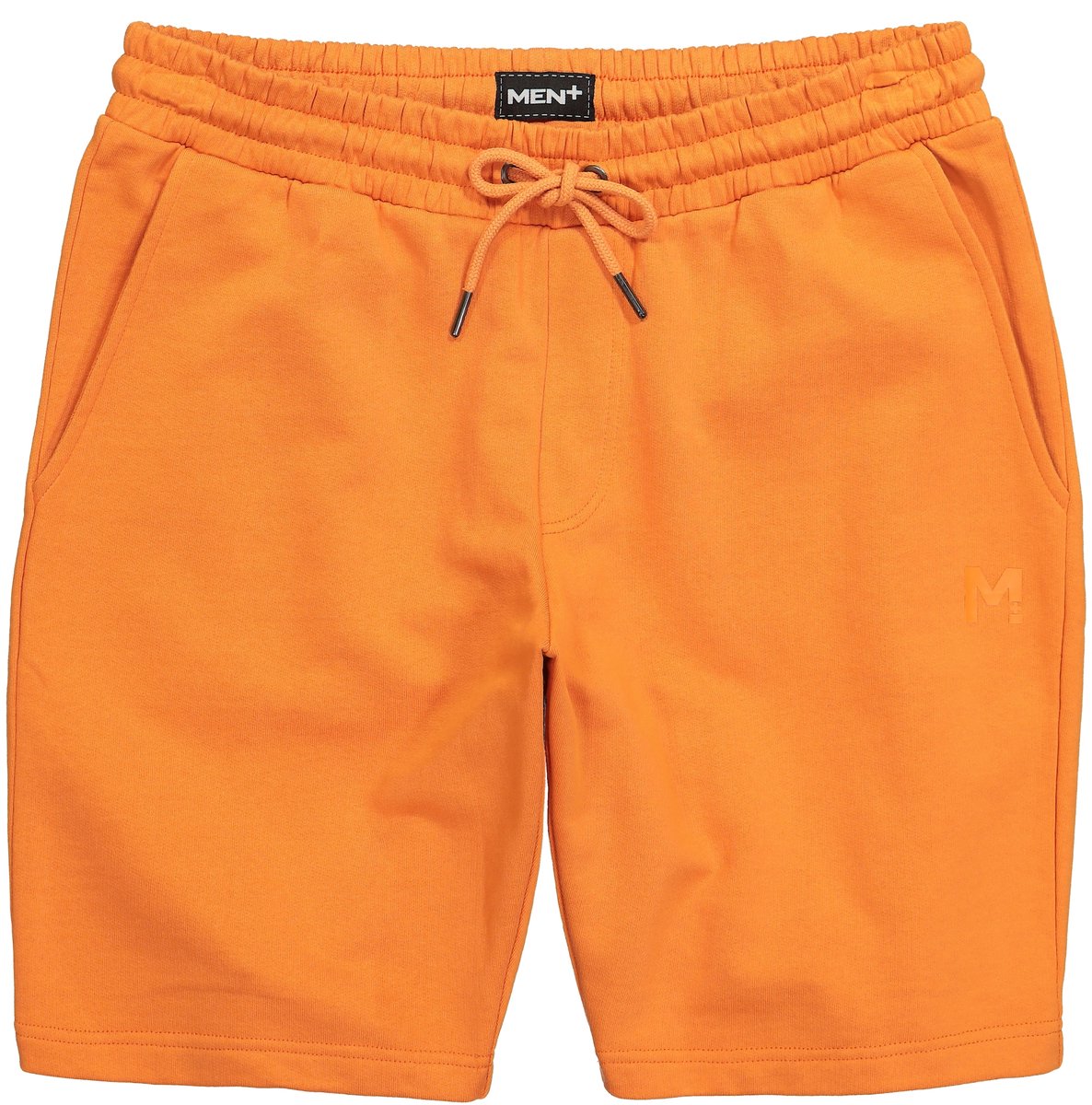 Men Plus - Heren - Sweatbermuda basic elastische tailleband - Donkerabrikoos - Maat XL
