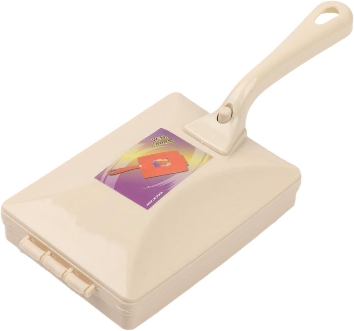 Handmatige tapijt veger - Kruimelreiniger roller - Snel oppervlak reinigen - Met handige opvangbak - 26 cm lengte - Paars