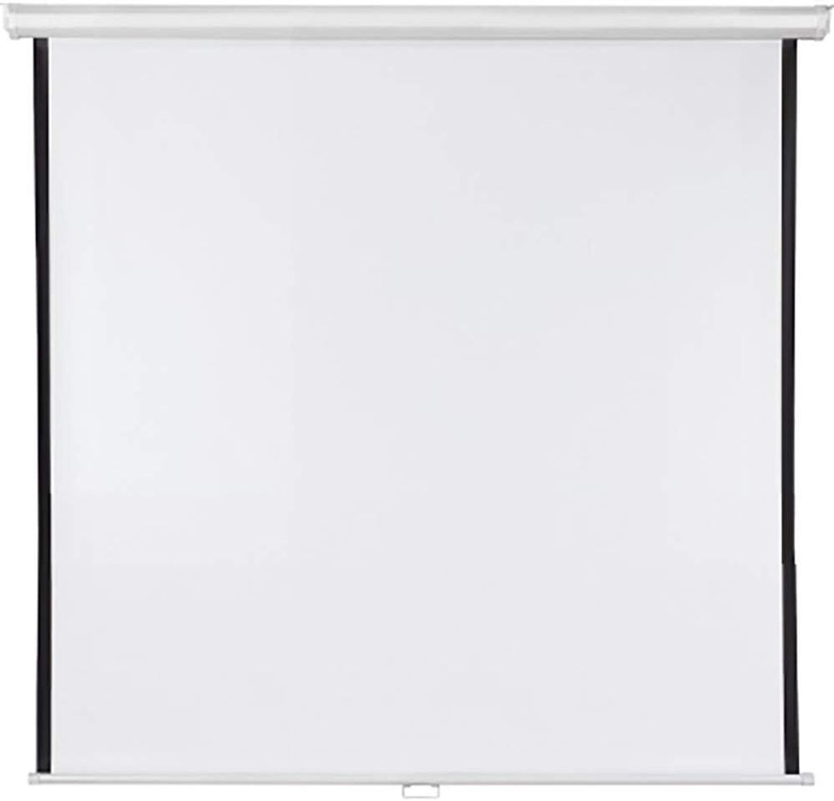 Rolgordijn - Projectiescherm - Presentaties Geven - Gecoat Weefseldoek - 150 x 150 cm - Wit