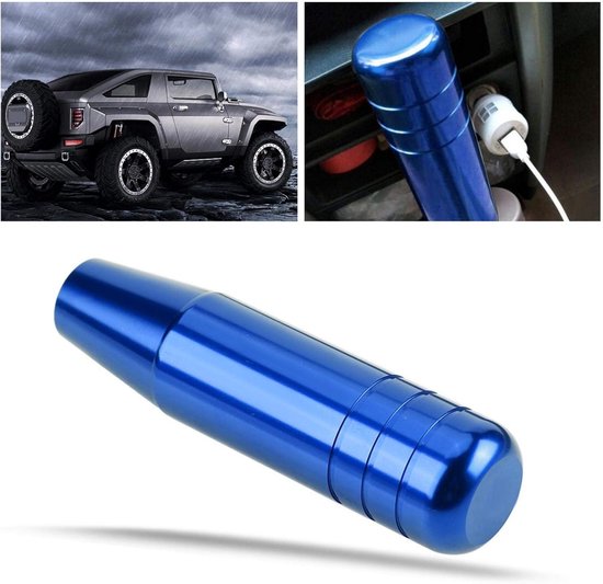 Universele Aluminium Versnellingspookknop 13cm Crankhendel Stijlvol Blauw van Merkloos — afbeelding 5