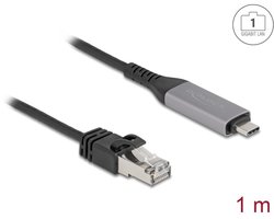 Delock USB LAN Cable USB Type-C™ to RJ45 Gigabit Ethernet 1 m