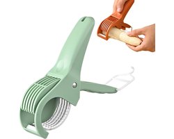 Food Manual Slicer - Snijmachine - pgraded Fruit Slicer for Banana Sausages - Cucumbers - Strawberries - Grape Cutter Home Essentials for New Home - Kitchen Stuff - Groente