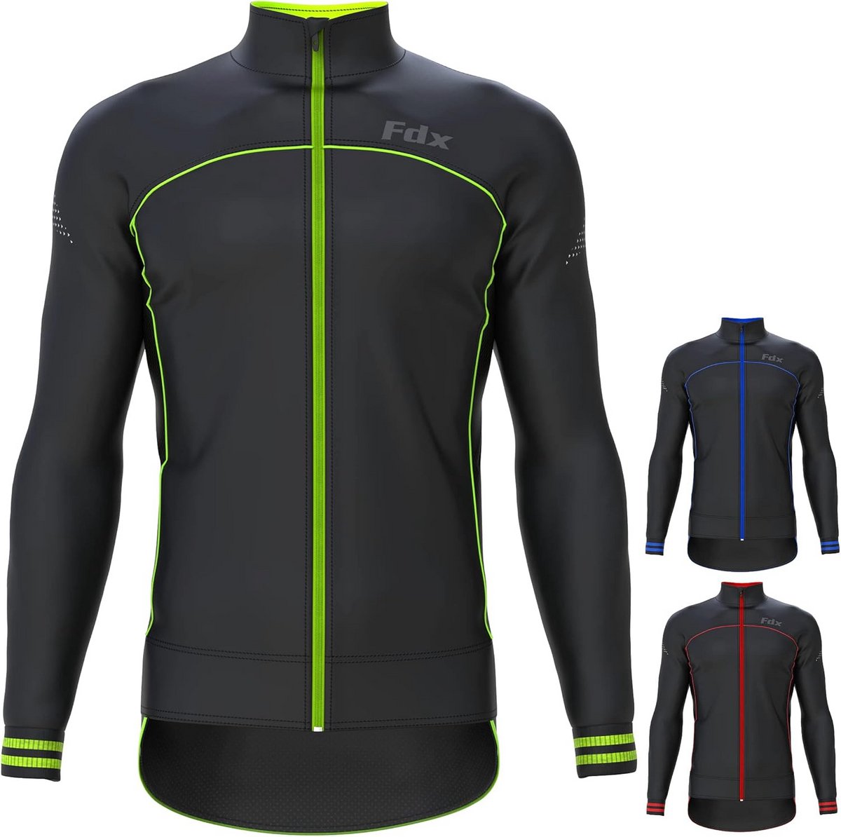 Heren Fietsjack Winddicht Thermisch Softshell Ademend Hardloopjack