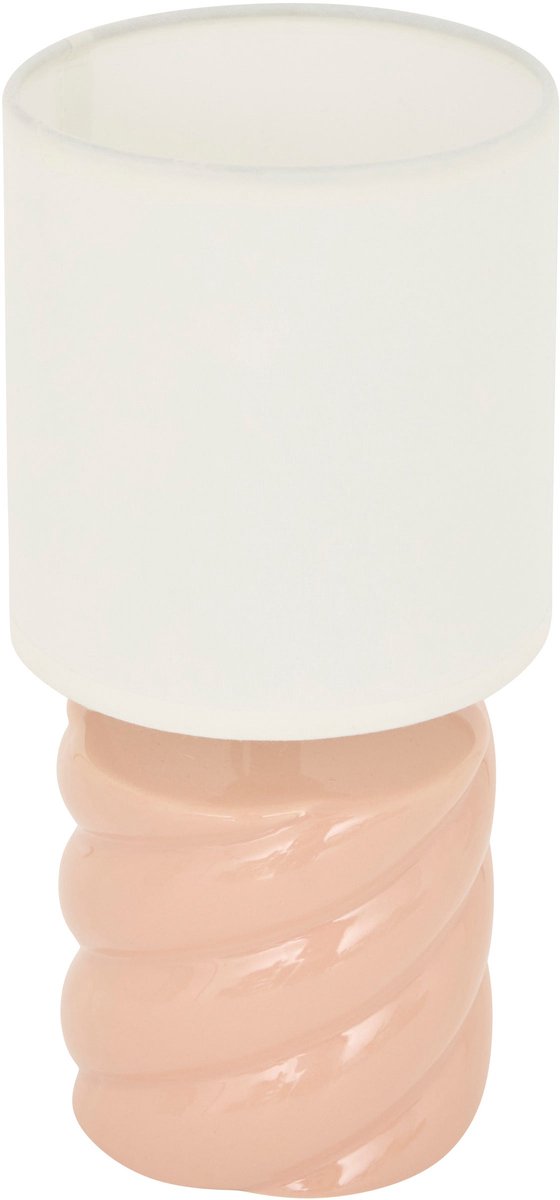 Atmosphera Noly Tafellamp - Ø13xH27cm - Roze
