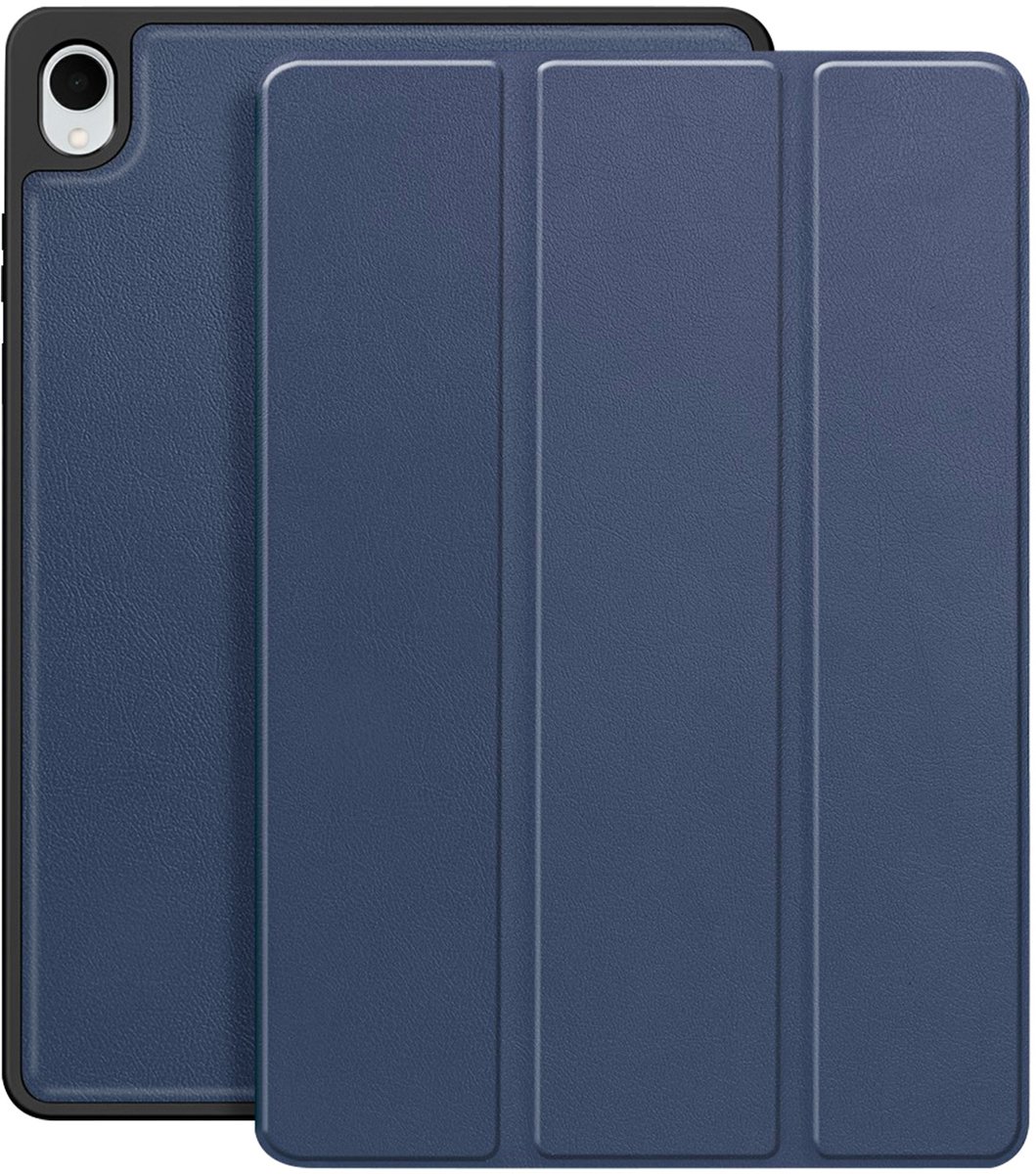 Avizar Étui pour Geschikt voor Samsung Galaxy Tab S11 avec Fonction Support Trifold, Blauw