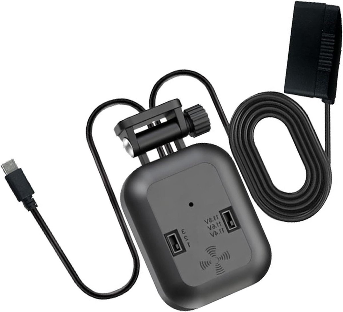 Auto Camera Kabel - Voeding Laadkabel - Parkeerbewaking Voertuig - Intelligente Laagspanningsbeveiliging - 5 x 5 x 5 cm - Zwart