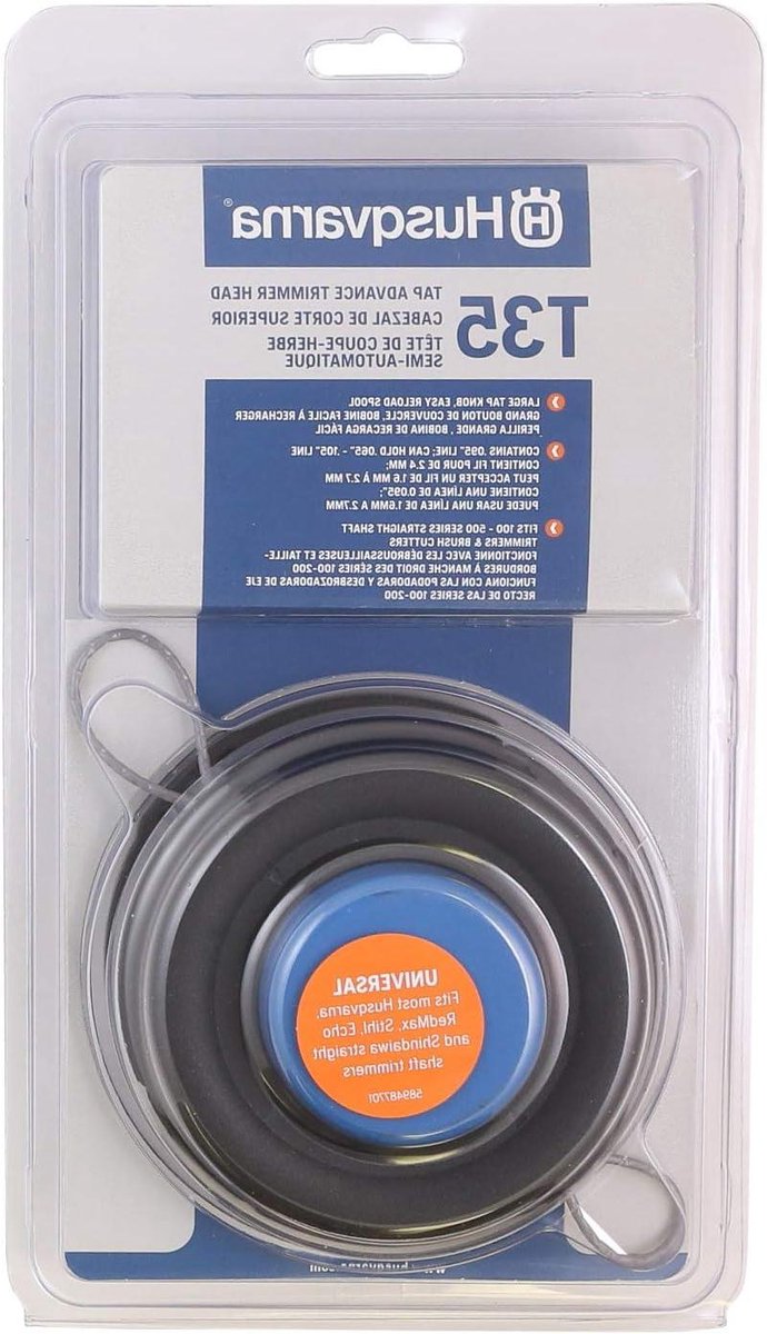 Trimmer Hoofd - Onkruideter Kop - Gazon Onderhoud - Tap Advance Systeem - 0.095 Inch Lijn - Blauw/Zwart