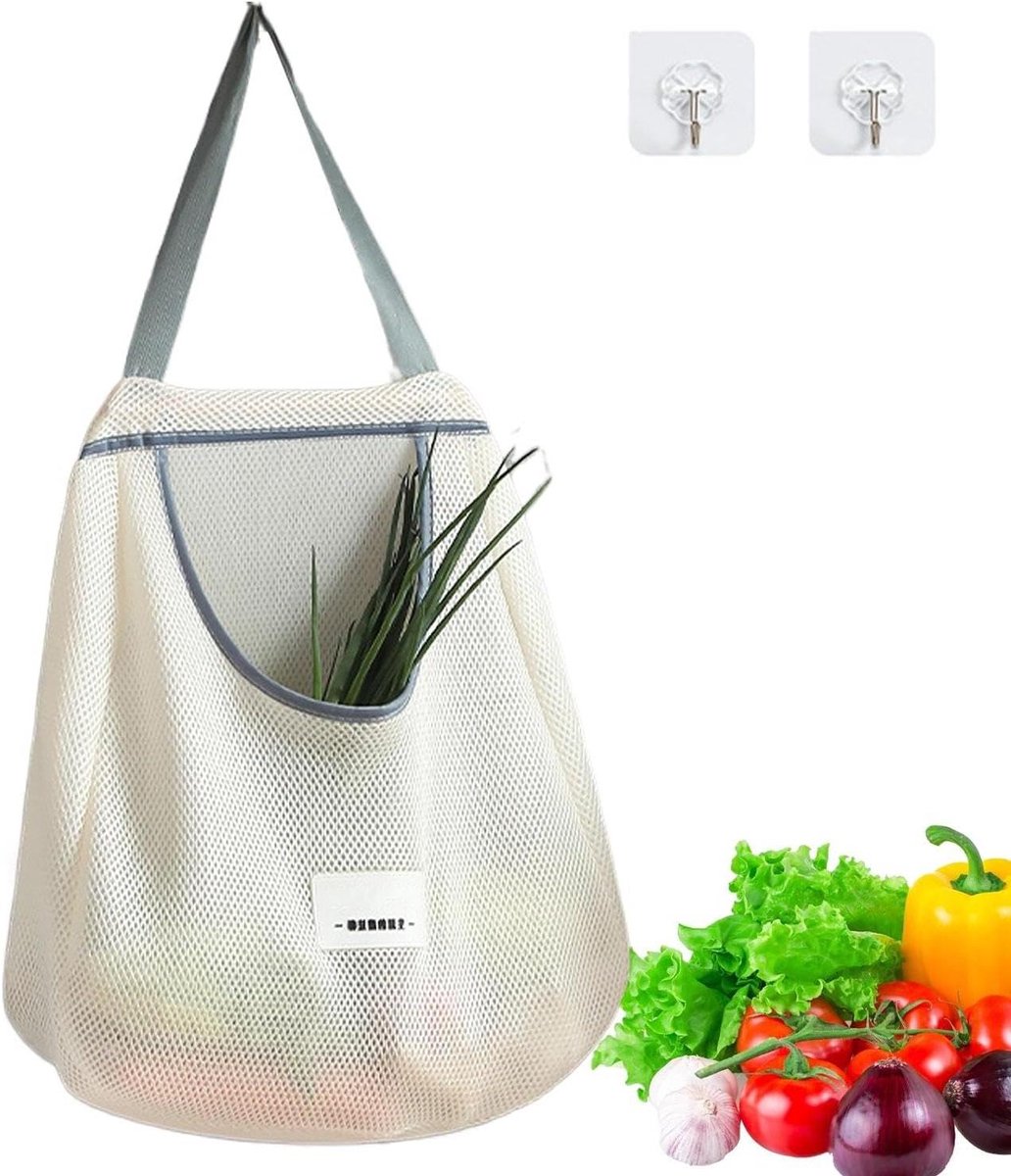 Mesh Groente Zakken - Opbergnetten Keuken - Producten Vers Houden - Verbeterd Ademend Vermogen