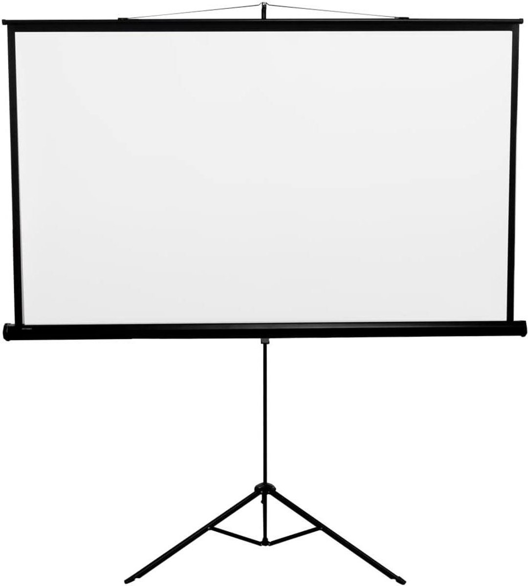 Projectiescherm met statief - Vou screens - Film avond thuis - Mat schermoppervlak - 150x150x85 cm - Wit