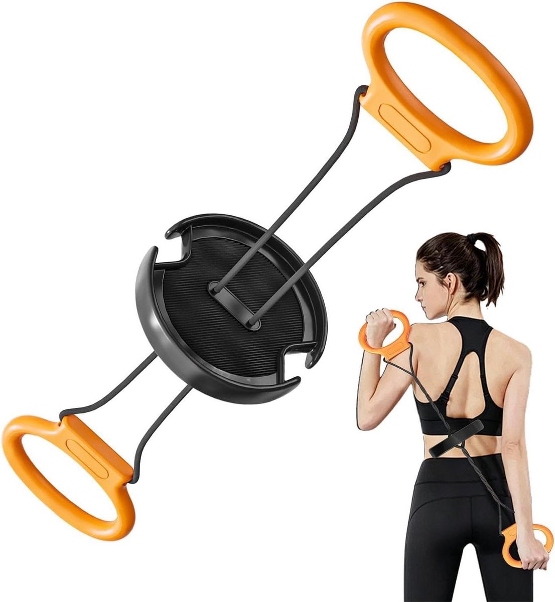 Borstspier Trainer - Arm Spier Oefenaar - Kracht Training - Opvouwbaar Ontwerp - 76 cm Lengte - Zwart