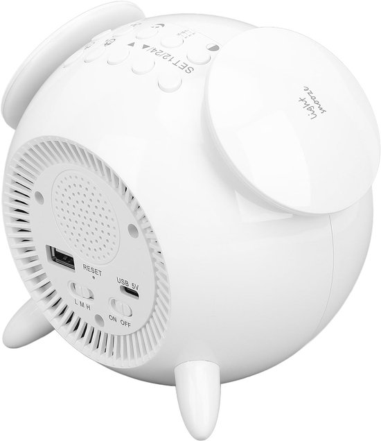 Wake Up Light - Digitale Klok - Zonsopgang Simulatie - Meerdere Lichtmodi - 16 x 9 cm - Regenboog van Wake-up Light — afbeelding 3