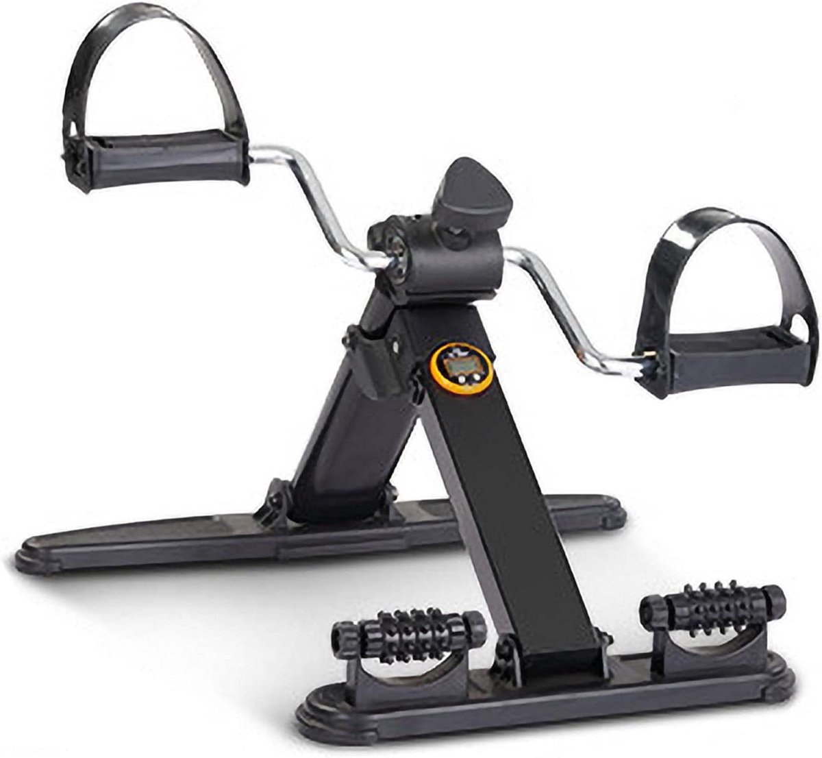 Opvouwbare pedaaltrainer - Mini hometrainer - Been arm oefeningen - Digitaal display - 50x36x24 cm - Zwart