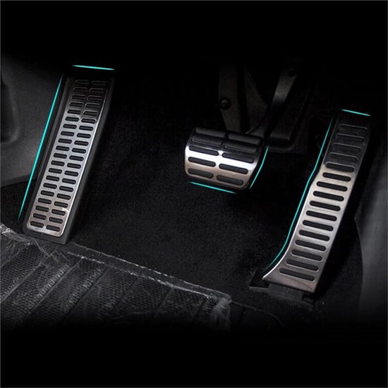 Pedaalhoezen Auto - Roestvrijstalen Pedalen - Verbeterde Grip - Antislip Oppervlak - 4 Stuks - Metaal — afbeelding 3