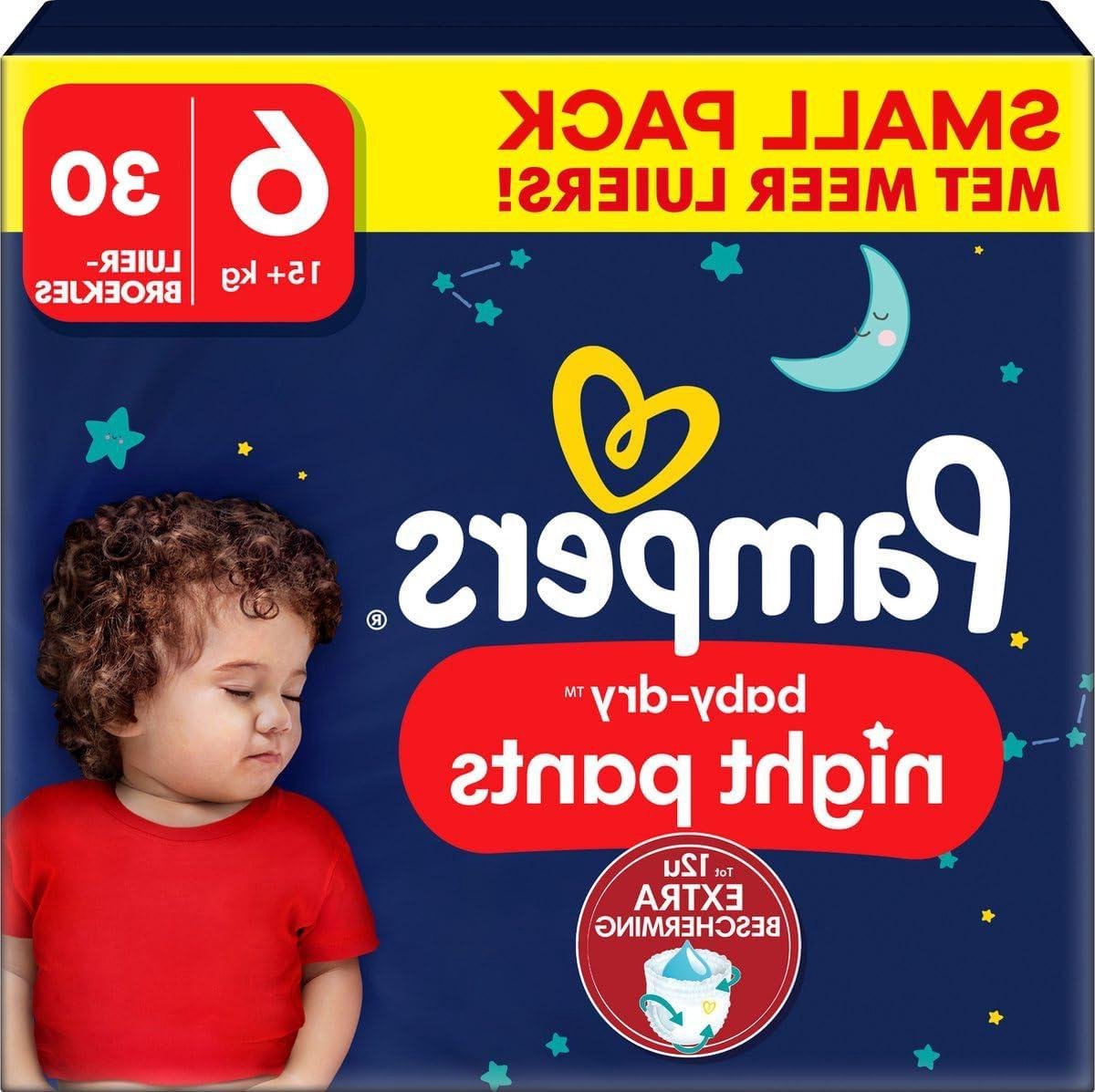 Baby Luierbroekjes - Nachtluier Maat 6 - Droge Nachten - Absorberend - 30 Stuks - Wit