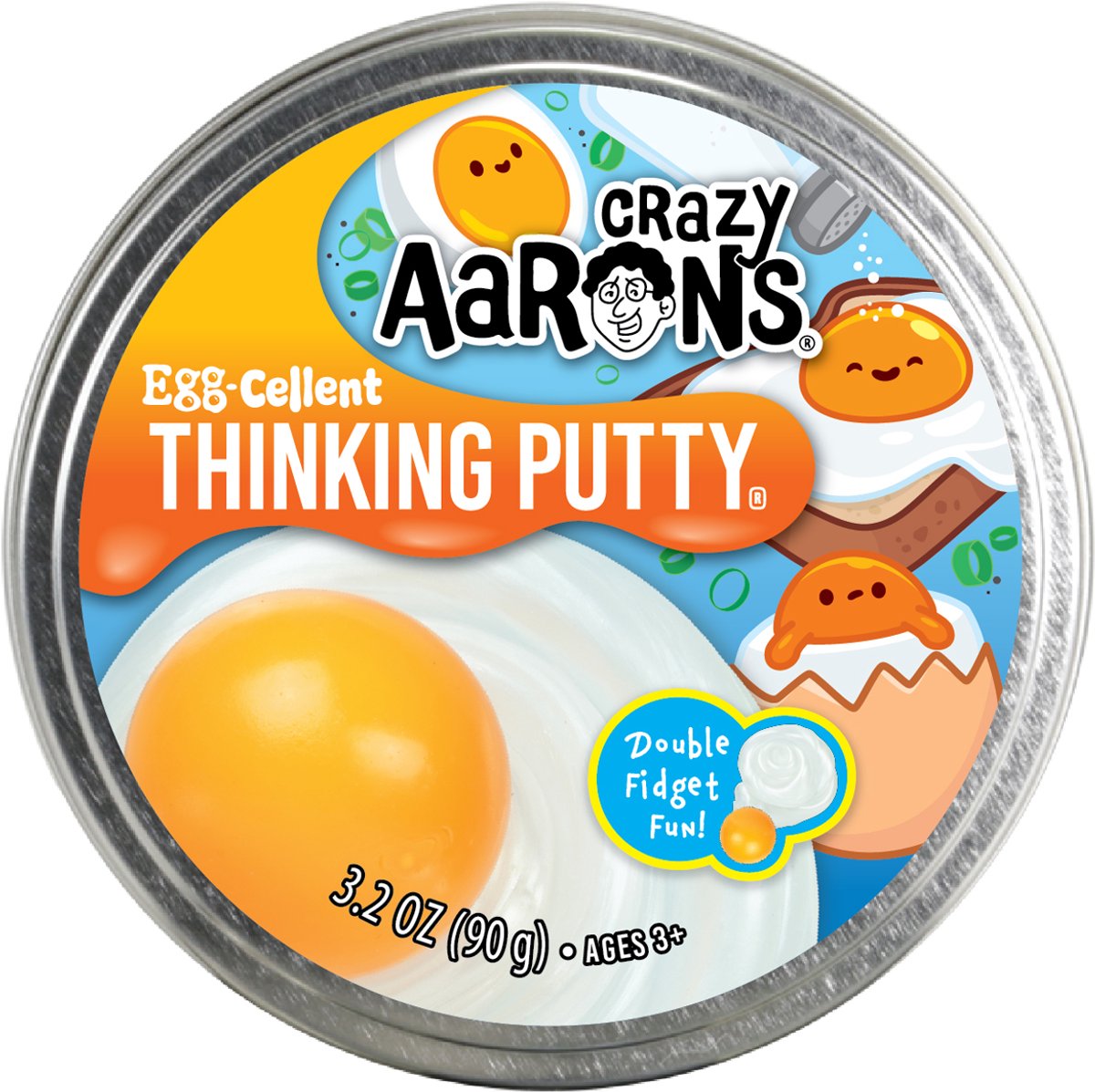 Crazy Aaron's kneedklei speelgoed - Eggcellent stressverlichting.